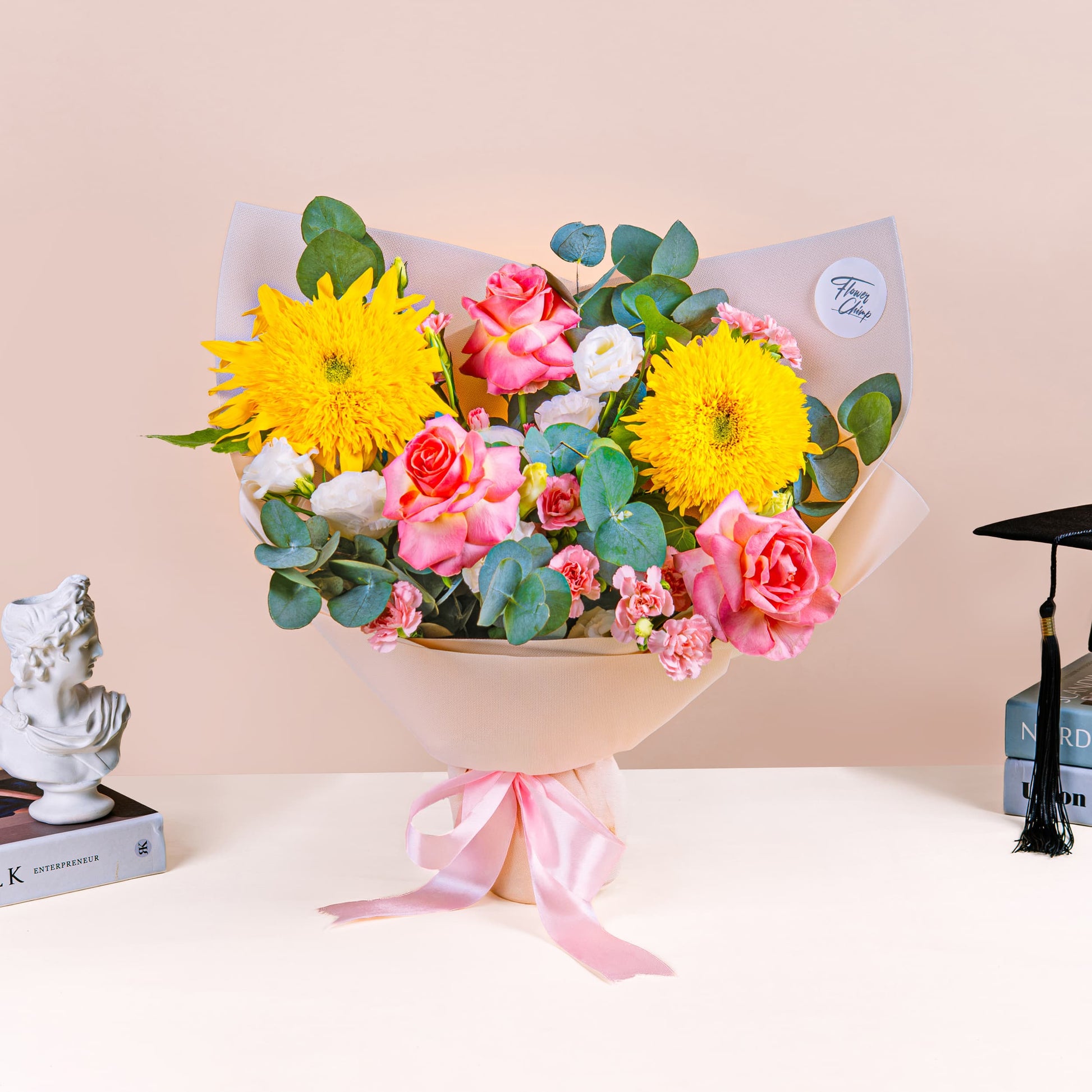 bundles_graduation Hugs & Kisses Sunflower Bouquet