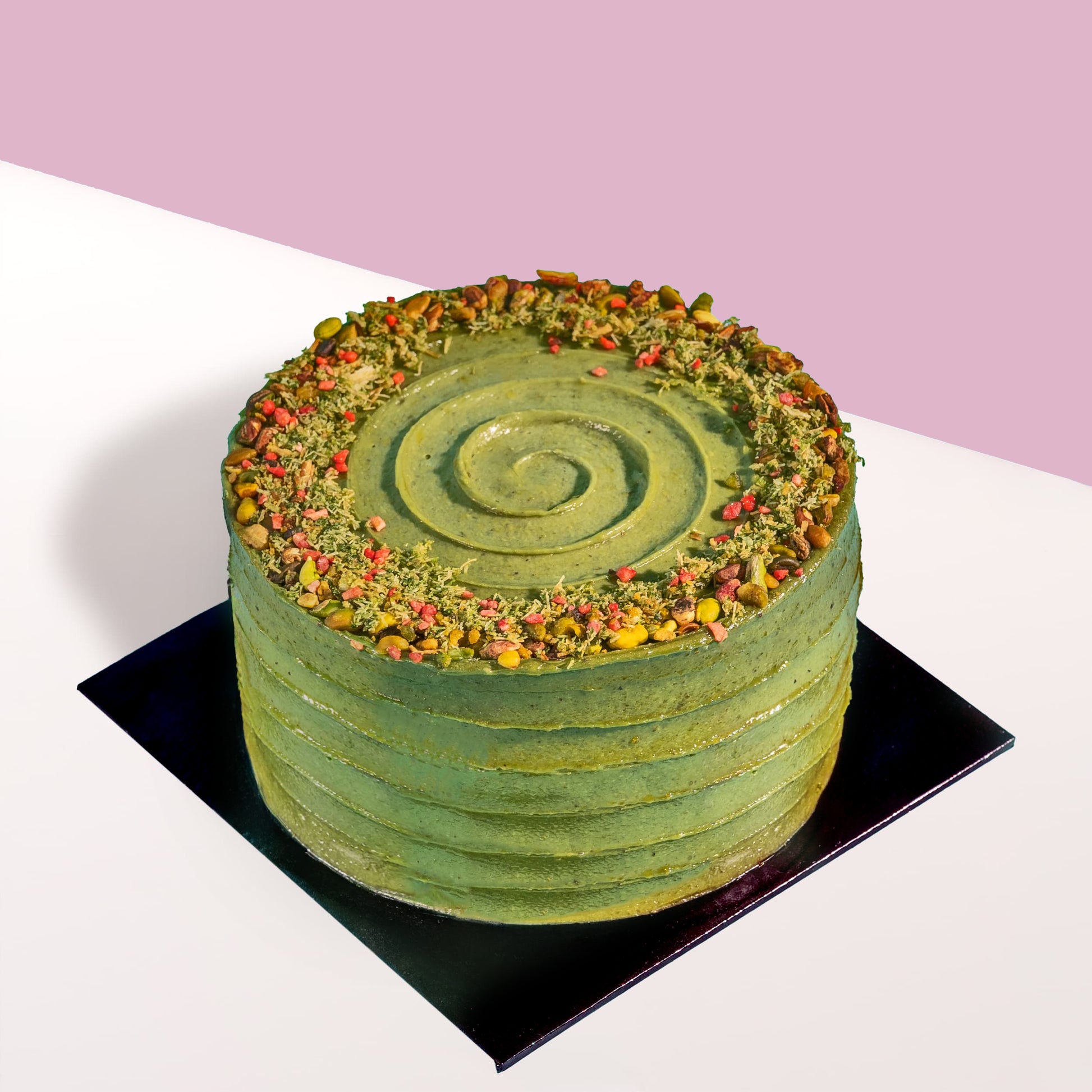 cake Pistachio Kunafa Chocolate Cake