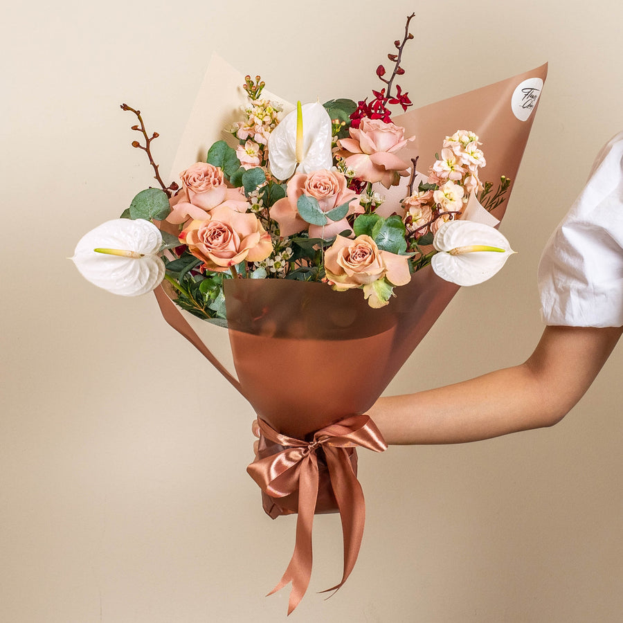 flowers_bouquet Caramel Charm - Cappucino Roses
