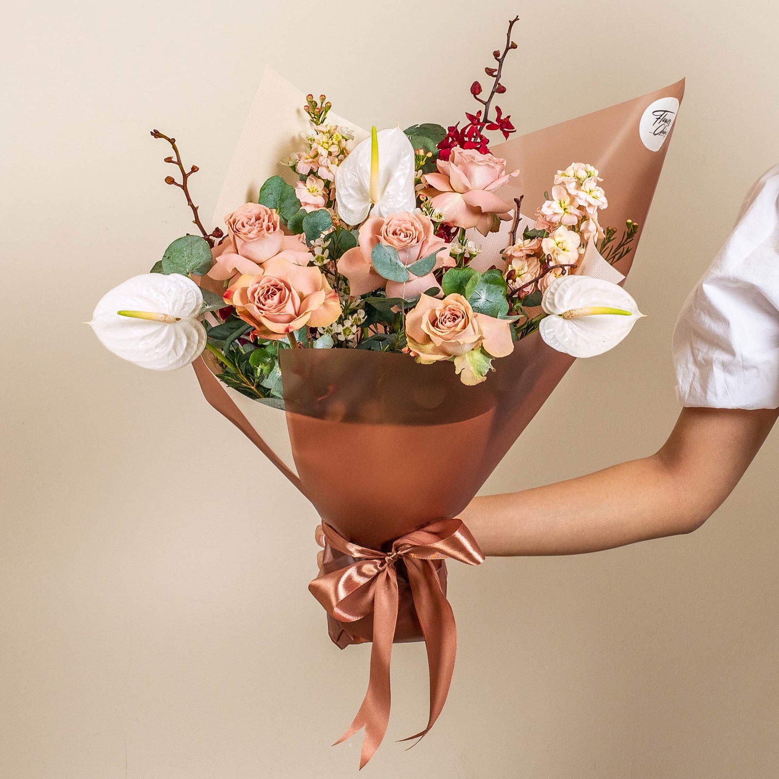 flowers_bouquet Caramel Charm - Cappucino Roses