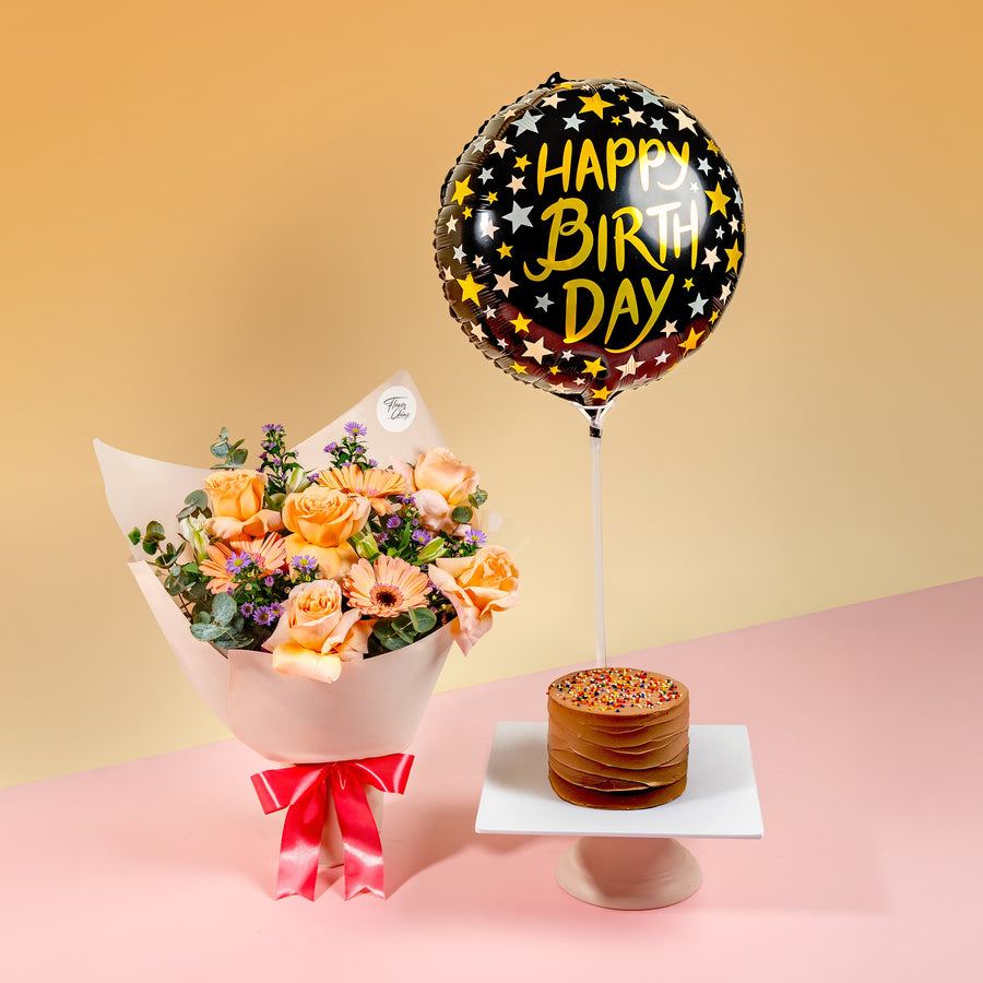 bundle_bouquet_cake_balloon Dazzling Birthday Bundle