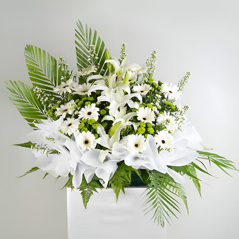 flower_stand_condolence Everlasting Condolence / Funeral Flowers