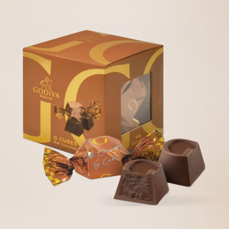 addon_chocolate Godiva's Milk Chocolate G Cubes