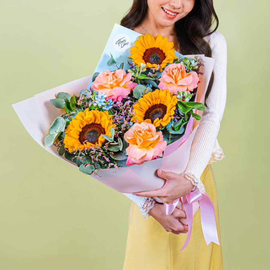 flowers_bouquet Happy Days Sunflower Bouquet