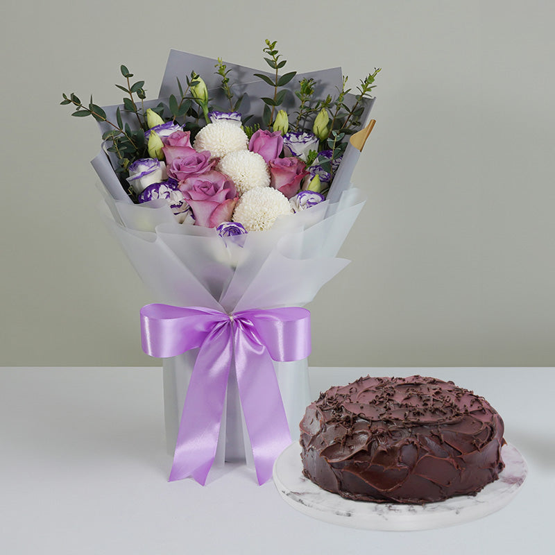 bundle_bouquet_cake Lavender Haze Gift Set