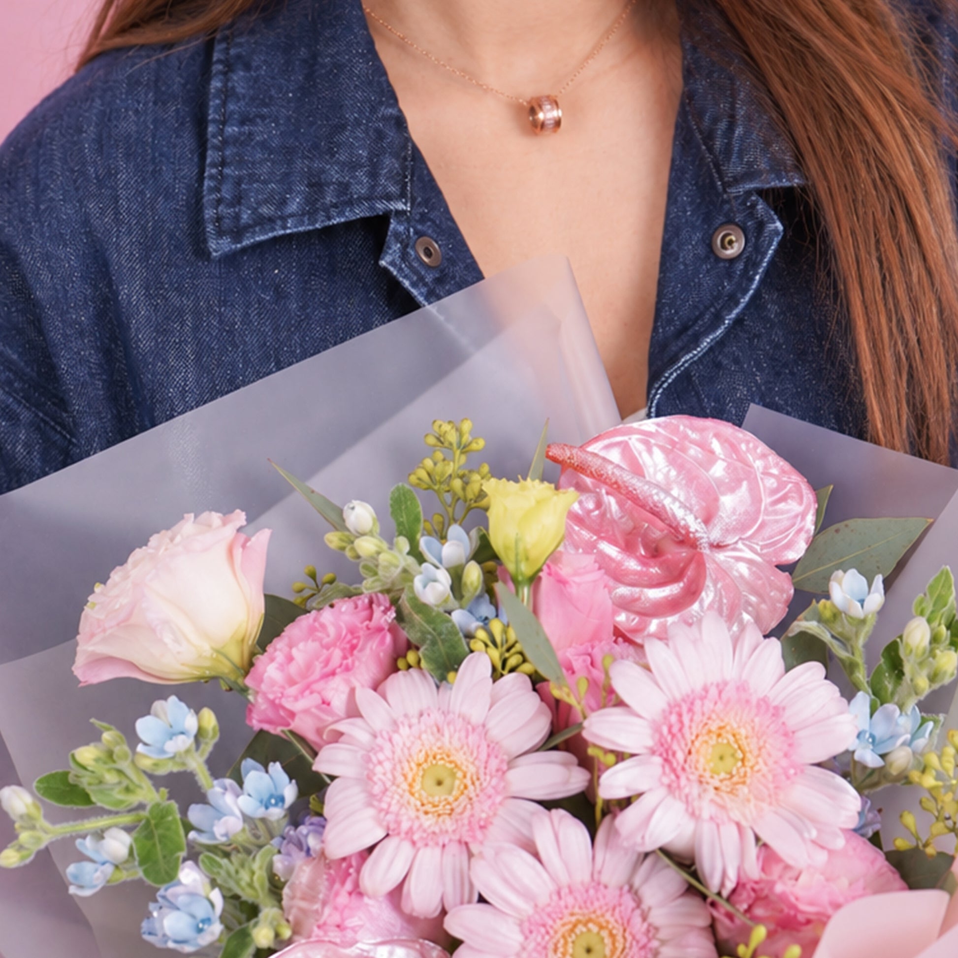 flowers_bouquet Libra's Opal + Celovis Oceane Necklace Bundle