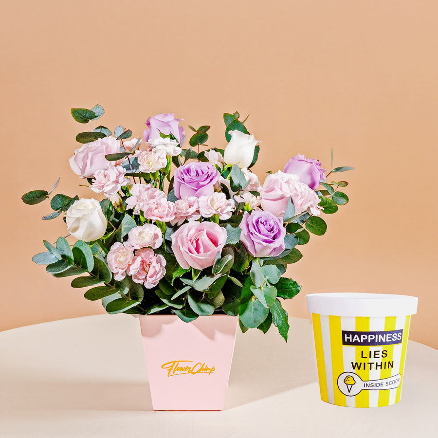 bundle_bouquet_icecream Pastel Love + Inside Scoop Ice Cream Bundle