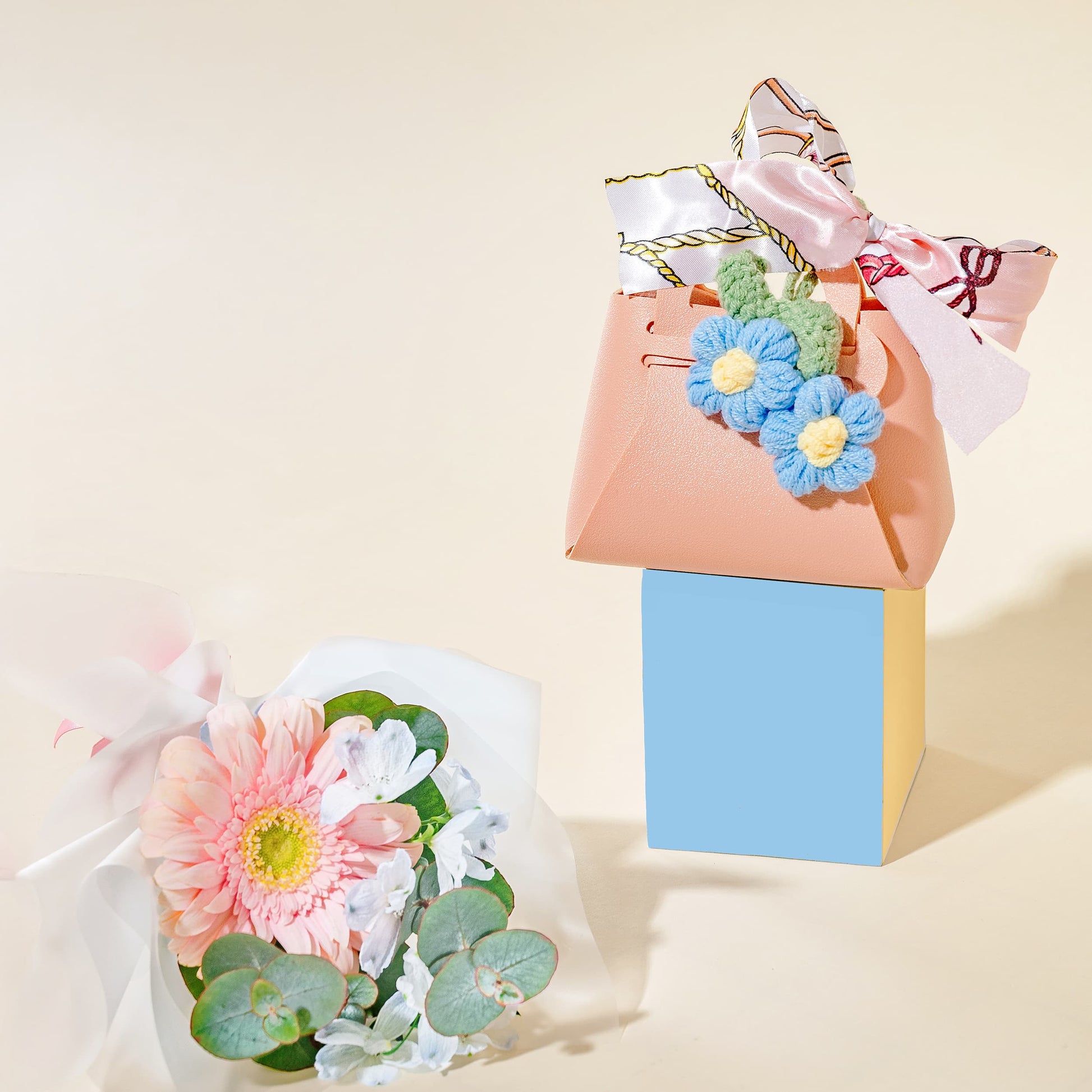 twilly_bag_set Petite Charm Gift Set (Twilly Bags With Flowers)