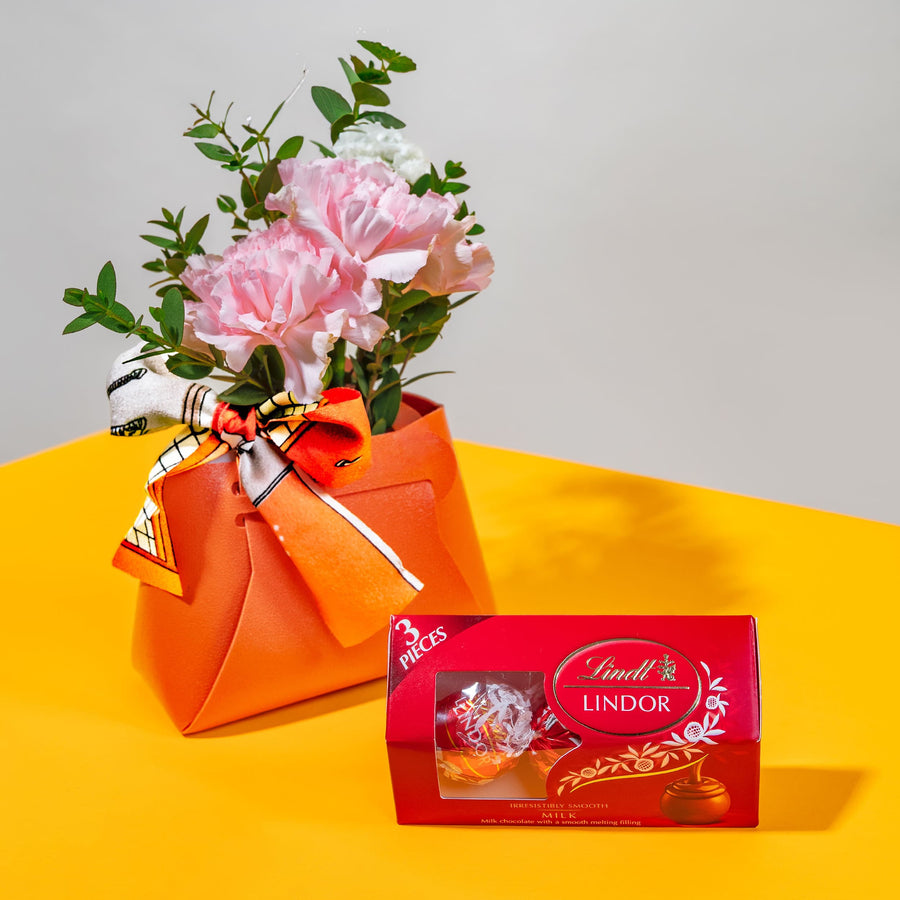 twilly_bag_set Petite Muse Gift Set (Twilly Bag with Flowers & Lindt Chocolate)