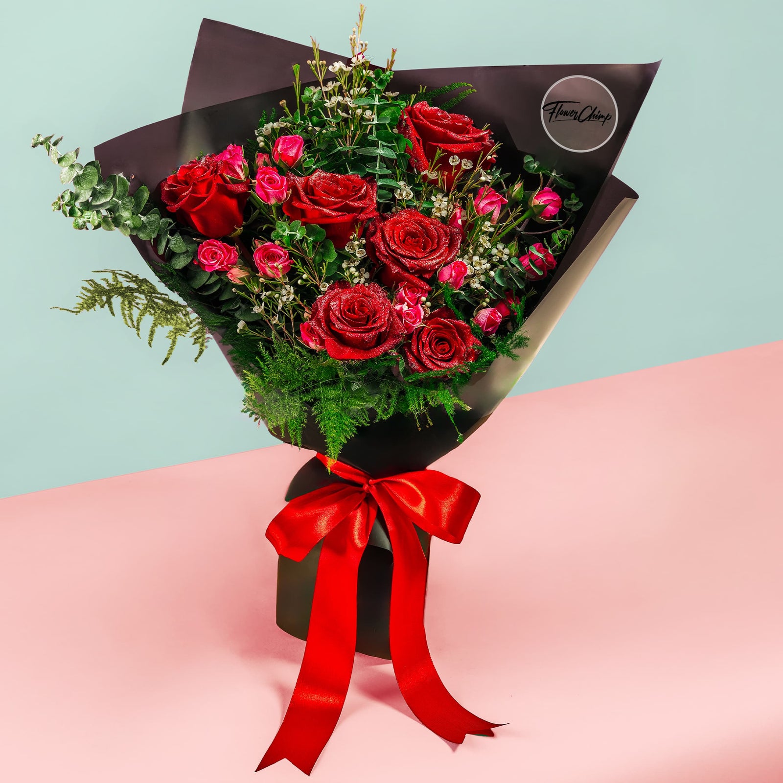 flowers_bouquet True Love Red Roses