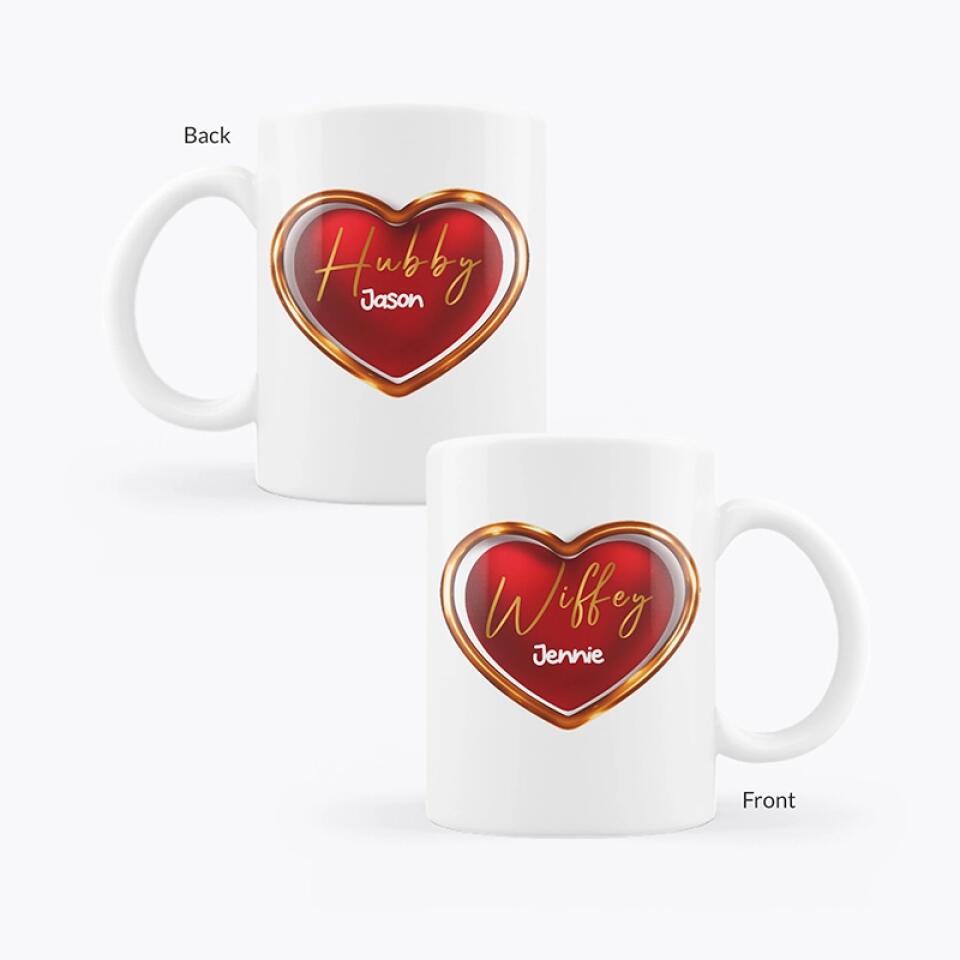 Customizer Coupled Hearts Mug